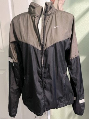 Nike Womens Black And Tan Windbreaker, L
