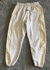 Adidas x Fear of God Heavyweight Fleece Sweatpants Mens Medium Oatmeal Heathered
