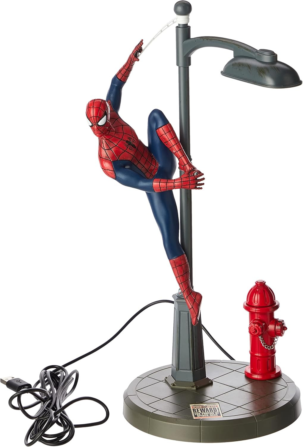 Lampada Da Scrivania Spiderman Lampada a Forma Di Lampione, Regalo per Fan Del M