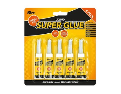 Sekundenkleber 3G 5er Pack starker Sofortkleber Mehrzweck Reparaturkleber