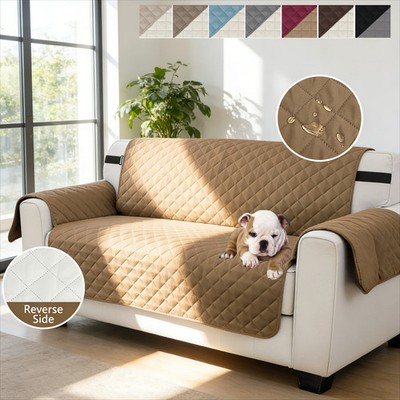 Sofa Cover Quilted Anti-wear Couch Covers for Dog Pet 1/2/3/4 Seater Protector