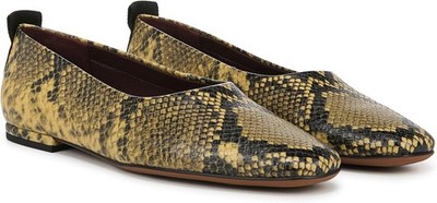 Franco Sarto Women's Vana Slip on Ballet Flat Spiced Pear Snake 6.5M