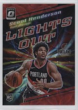 2023 Donruss Optic Lights Out International Red Prizm Scoot Henderson #14 1js1