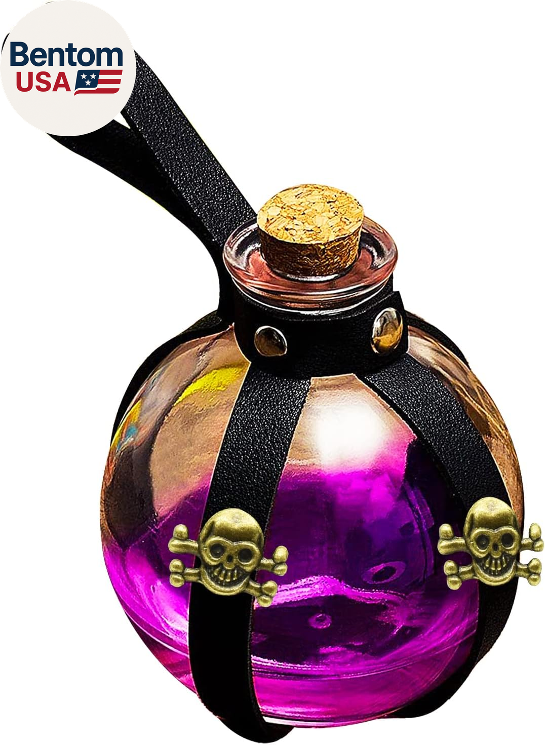 Dark Magic Potion Bottle for Cosplay Halloween Decor Black Wizard and ...