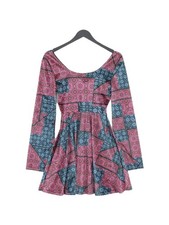 MinkPink A-Line Midi Dress XS in Multi