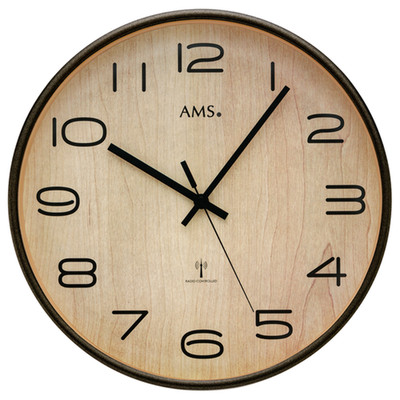 Funk-Wanduhr Coile - Multicolor - Klarglas - 32 x 32 x 5 cm