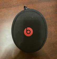 Beats by Dr. Dre Black Zippered Hard Headphone Carrying Case Red Logo/Lining