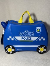 Trunki Percy The Police Car Kids Ride-On Suitcase-No Shoulder Strap And Key