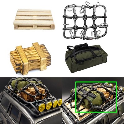Tasche Holz Kasten Fach feste Abdeckung für FMS 1/18 LC80 FCX18 RC Auto Upgrade