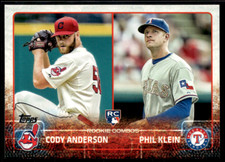 2015 Topps Update Series - Rookie Combos #US52 Cody Anderson, Phil Klein (RC)