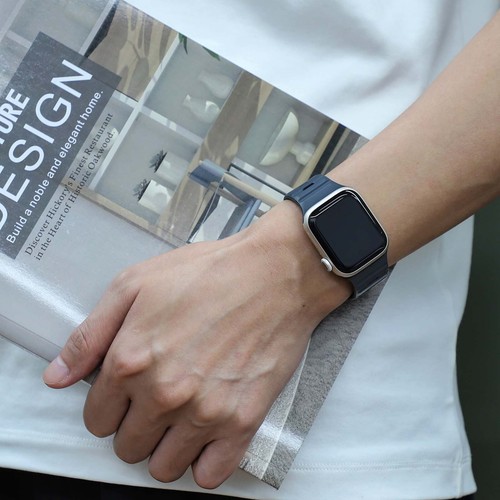 For iWatch Band Series 10 9 8 7 6 5 4 3 SE Ultra Magnetic Silicone Wrist Strap - Photo 32 sur 47