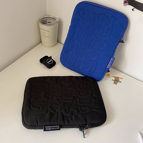 Embroidery Pattern Cute Shockproof Laptop Sleeve Case Bag 11 13 14 Inch - Afbeelding 5 van 18