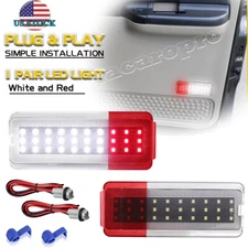 2X LED Panel Door Interior Courtesy Lights For 99-07 Ford F250 - F550 Superduty