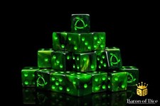 Warp Rune 16mm Wargaming Dice - Compatible with Warhammer 40k, AoS, etc.