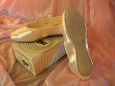 White Satin Ballet Slippers Child/Adult for Dance/Weddings/First Communion