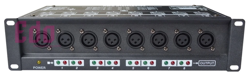 8 way DMX Splitter club Light Stage Light Signal Amplifier 8CH DMX Distributor - Image 2 of 4