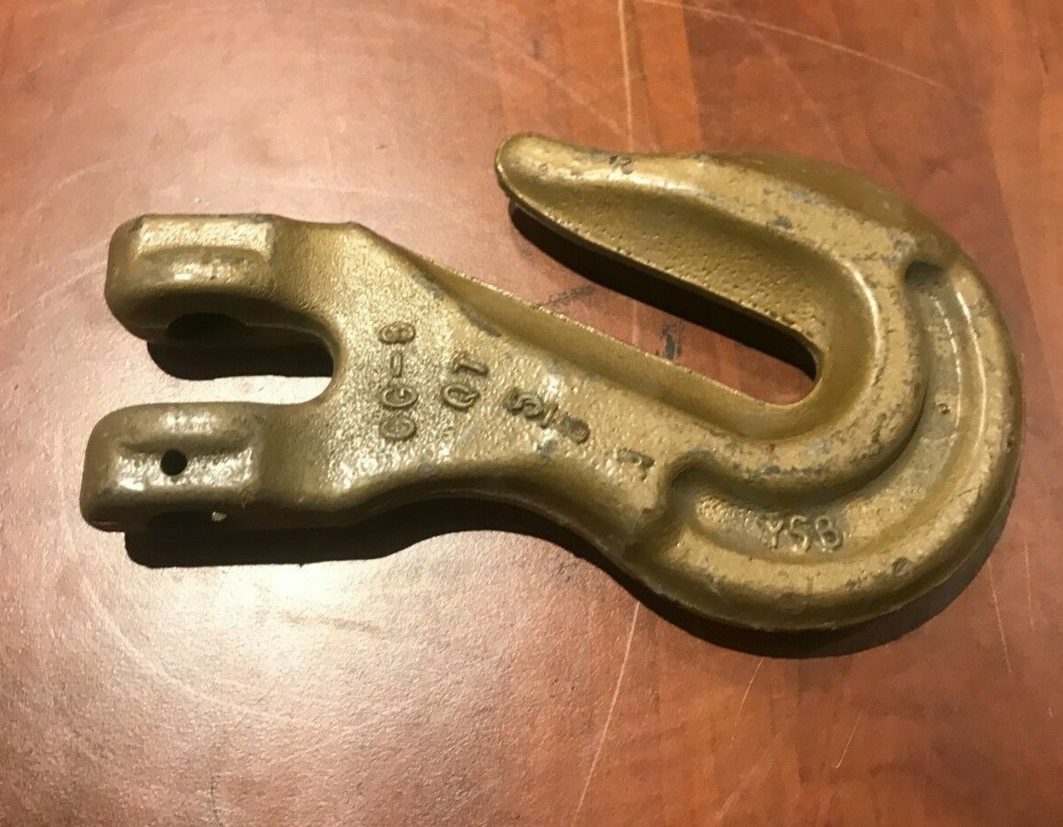 New Crosby 5/8" Clevis Grab Hook Grade 80 18,100 Lbs. WLL A338
