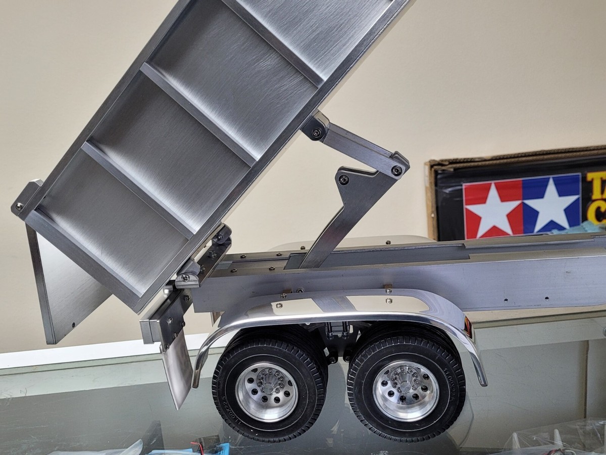 Custom Toy Aluminum Dump Tipper Bed Trailer Tamiya R/C 1/14 King