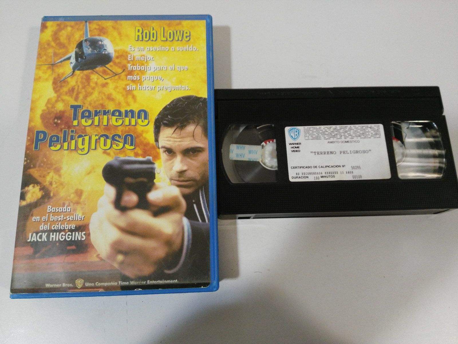 Dangerous Terrain Rob Lowe Lawrence Gordon-Clark VHS Tape Spanish
