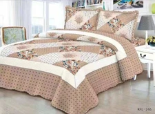 Quilted Comfort Bedspread Set Queen/King/Cal King 3 piece 