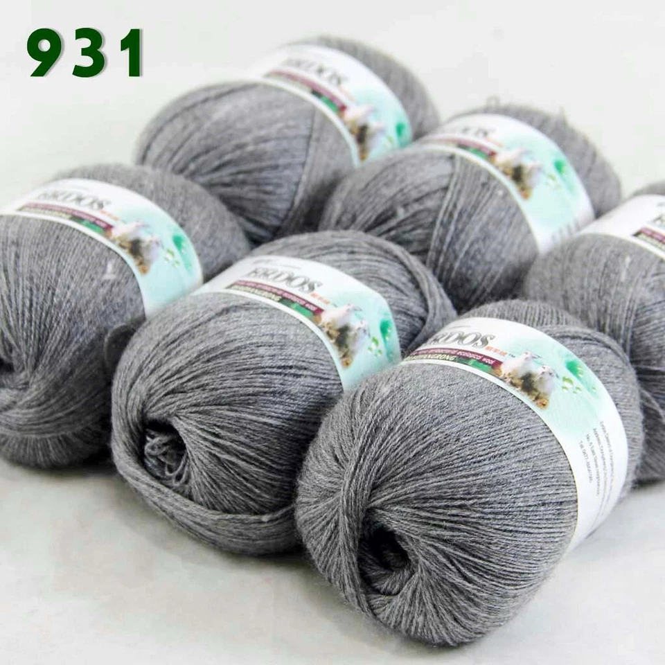 Sale 6 Skeinsx50g LACE Soft Acrylic Wool Cashmere hand knitting Crochet Yarn 931 - Image 2 of 4
