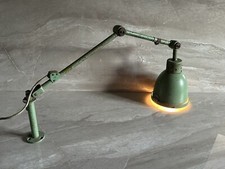 Midgard Gelenkarm Lampe mit Scheibenkreuz Industrie Design Arbeitsleuchte