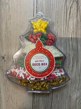 NEW Williams Sonoma Christmas Tree Cupcake Cookie Cake Mixed Hard Sprinkles NIB
