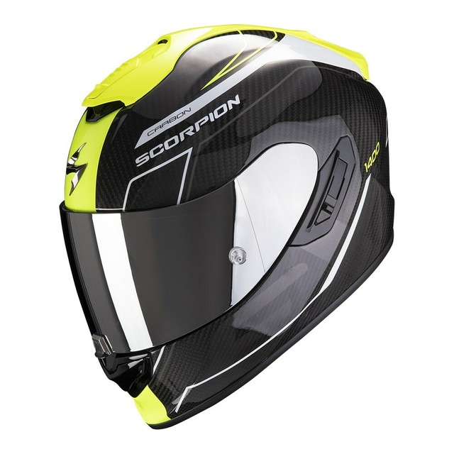 Scorpion Casco Moto Integrale Exo-1400 Carbon Air Beaux Bianco-neon Giallo  S | Acquisti Online su eBay