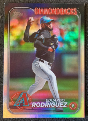 2024 Topps Update US188 Eduardo Rodriguez Rainbow Foil SP. Diamondbacks