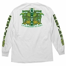 Creature BUSQUEDA DE HESH LONG SLEEVE Skateboard Shirt WHITE
