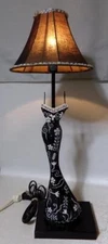 Hand Painted Tin Fashion Dress Lamp