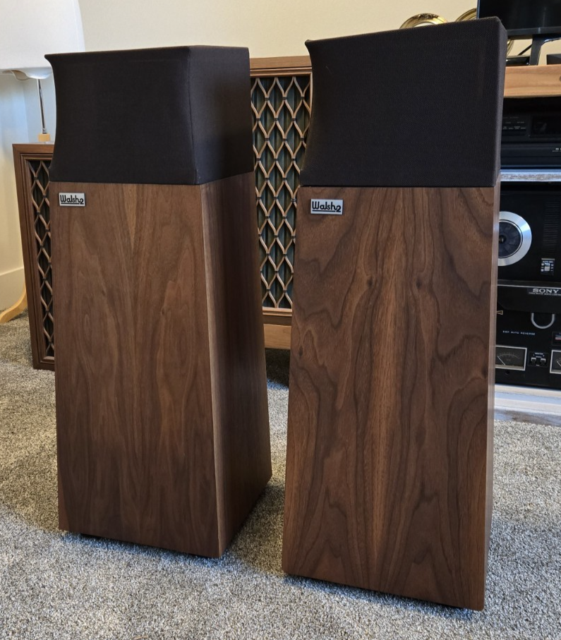 Pair of Ohm Walsh Walsh2 Speakers Vintage Rare