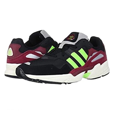 Adidas Originals Yung 96 Black Solar Green Collegiate Burgundy Size 10 M Ebay