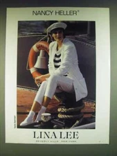 1985 Lina Lee Nancy Heller Fashion Ad - Nancy Heller