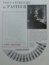 ADVERTISEMENT EVERSHARP FOUNTAIN PEN PASTOR WRITING PORTRAIT 1930 AD PUB RARE