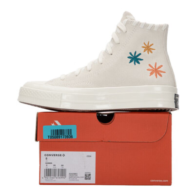 Converse Chuck 70 Embroidered Florals - Creme Damen Sneaker