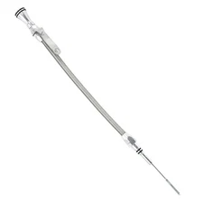Braided Stainless For 65-90 BBC Flexible 396 402 427 454 502 Engine Oil Dipstick