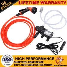 Car Wash 12V Car Washer Gun Pump High Pressure Cleaner Car Care Portable Washing