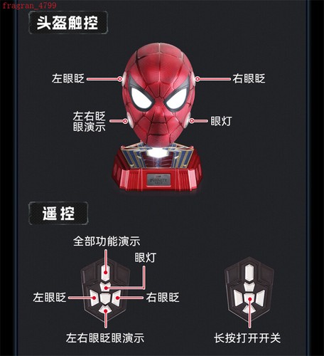 The Infinity Saga Iron Spider Man Helm Maske 1:1 Wearable Collection Spielzeug Geschenk - Bild 15 von 25