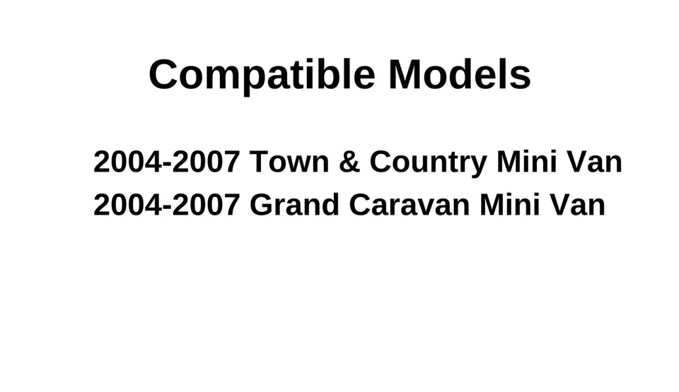 Se adapta a 04-07 Grand Caravan/Town & Country Driver cuarto izquierdo ventana de vidrio eléctrico Foto 4 de 4