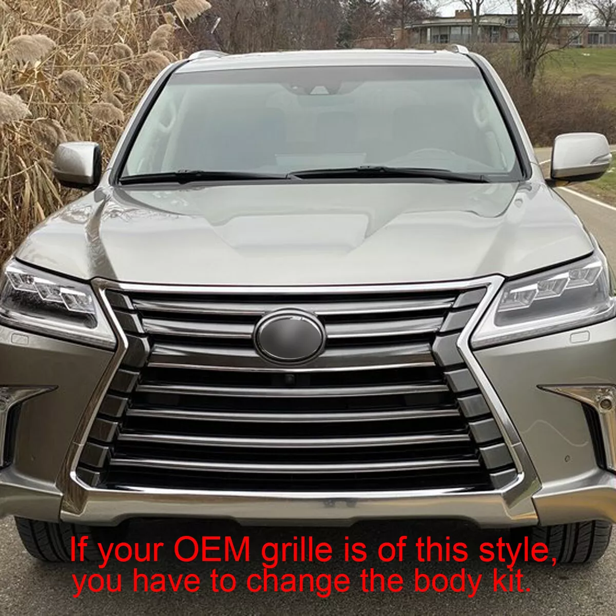 LX570 グリル FIT 2016-2021 Lexus LX570 Luxury Grill Front Upper Grille w