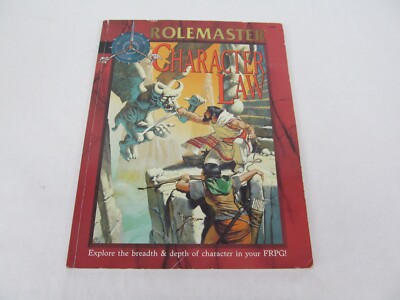 Rolemaster ICE RPG Book Companion Character Law 5806 2nd Edition