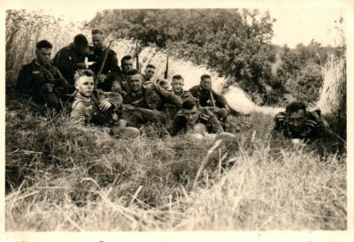 Foto, I.R.6.: Nchr.Zg. MV 1935: Der Fernsprechtrupp beim Manöver (MB)21312