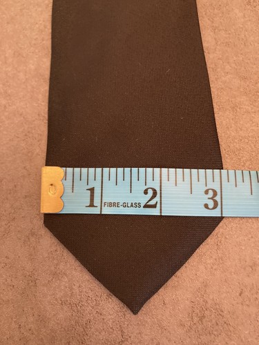 Brooks Brothers Solid Black Tie 100% Silk Men's Necktie 58" - Picture 2 of 5