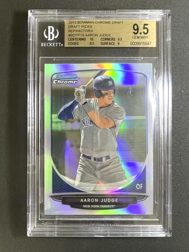 2013 Aaron Judge Bowman Chrome Draft Refractor RC Rookie #BDPP19 BGS 9.5