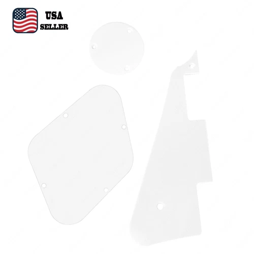 White LP Pickguard & Back Plate Switch Cavity Covers for GIBSON Epi Les Paul