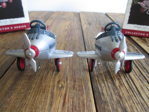 NEW 1996 Lot 2 Hallmark Keepsake Ornament Murray Airplane Kiddie Car Classics #3 - Picture 11 of 14