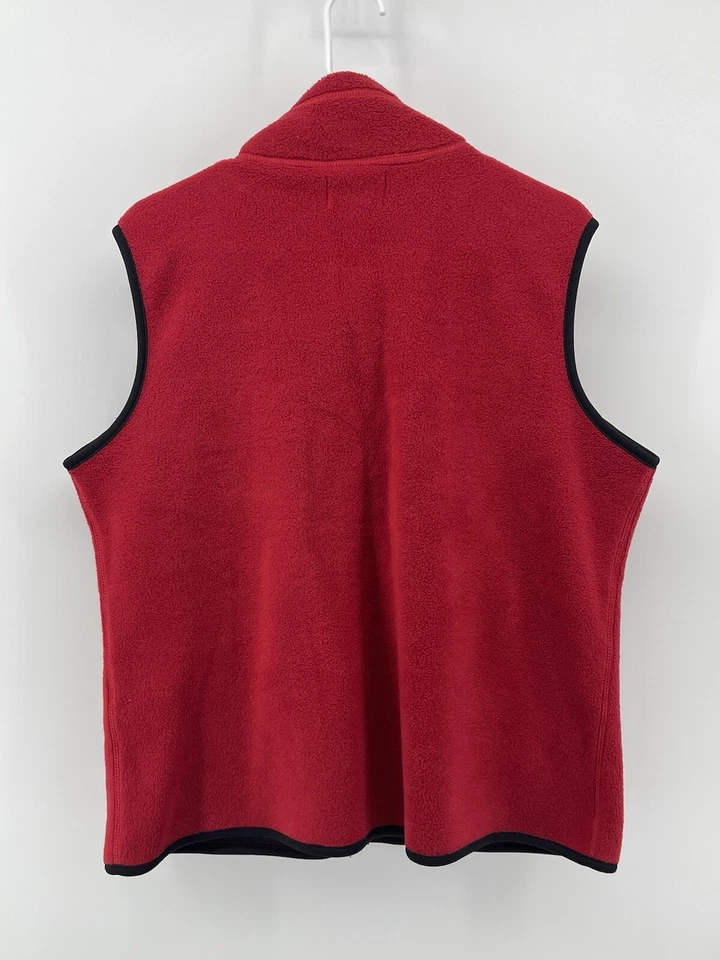 Jaqueta Carolyn Taylor Sport Vintage X Lã Macia com Zíper Feminina Tamanho XL Vermelha - Imagem 2 de 4