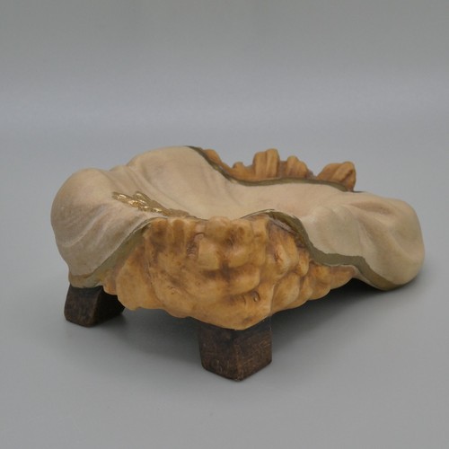 Jesus Manger Italian LEPI Woodcarving Figurine Rustic Nativity Hand Crafted 2.5" - Picture 16 of 23