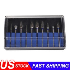 10x Dental Lab Polishing Bur Drills Tungsten Steel Carbide Burs Burrs 2.35MM -P